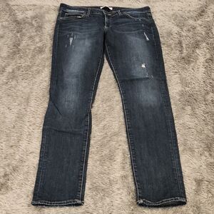 Rich & Skinny Dark Blue Distressed Women's Skinny Jeans Size 31!